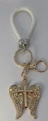 Gold Angel Wings Keychain