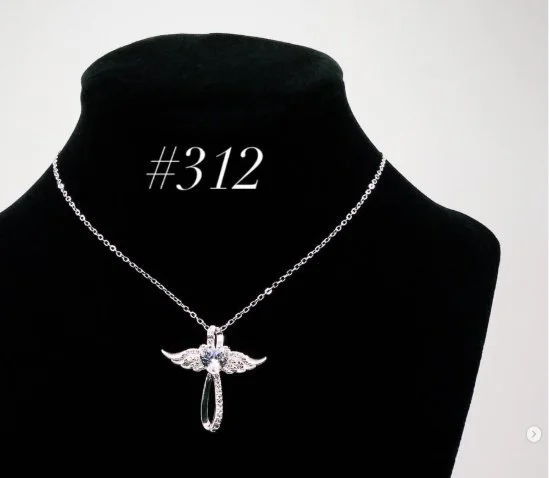 Winged Infinity Cross Necklace