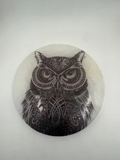 Owl Selenite Charging Plate