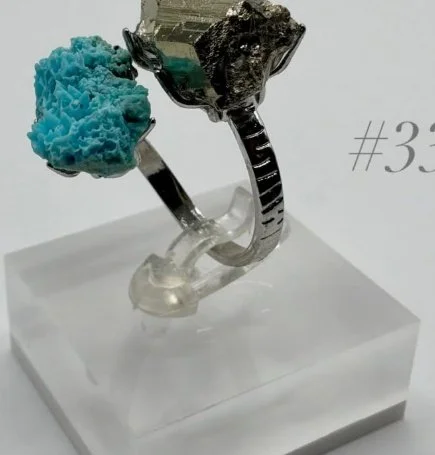 Pyrite & Gibbsite Ring