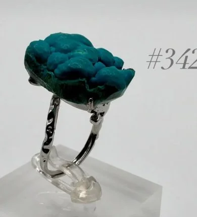 Chrysocolla Crystal Ring