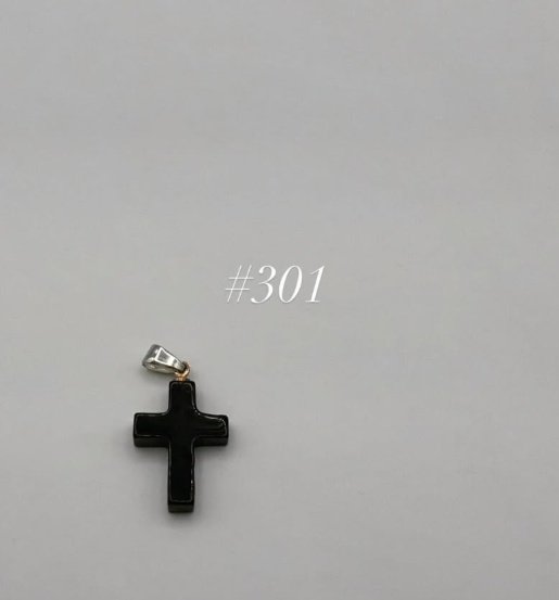 Obsidian Cross Pendant