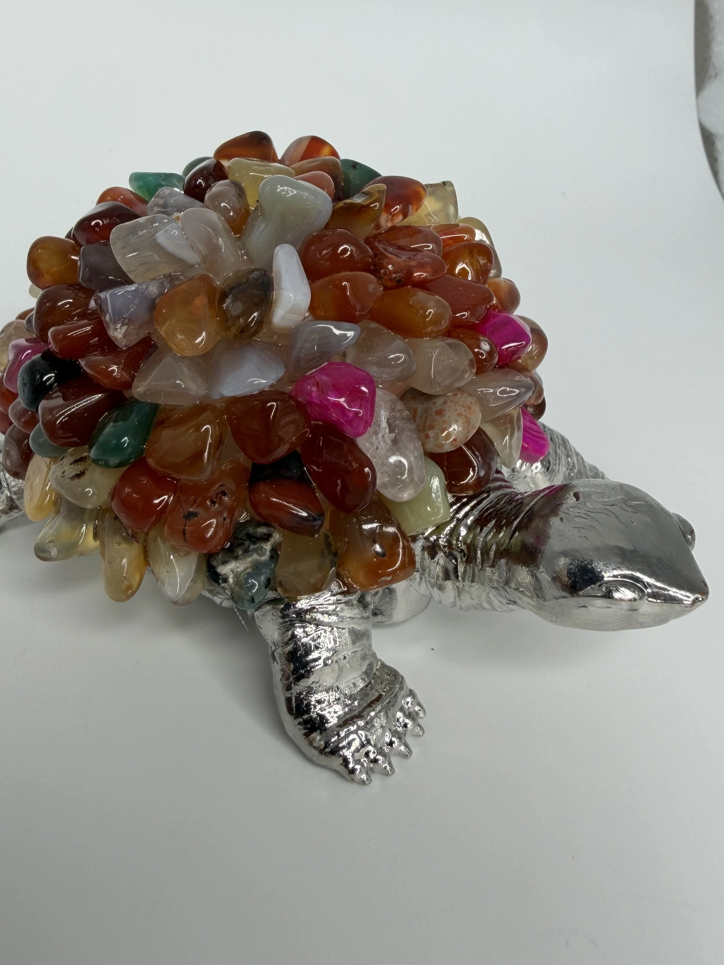 carnelian agate with light