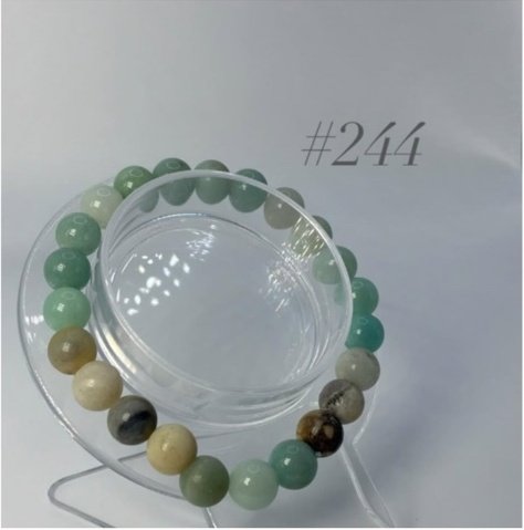 MIXED GREEN JADE / AVENTURINE / JASPER BRACELET