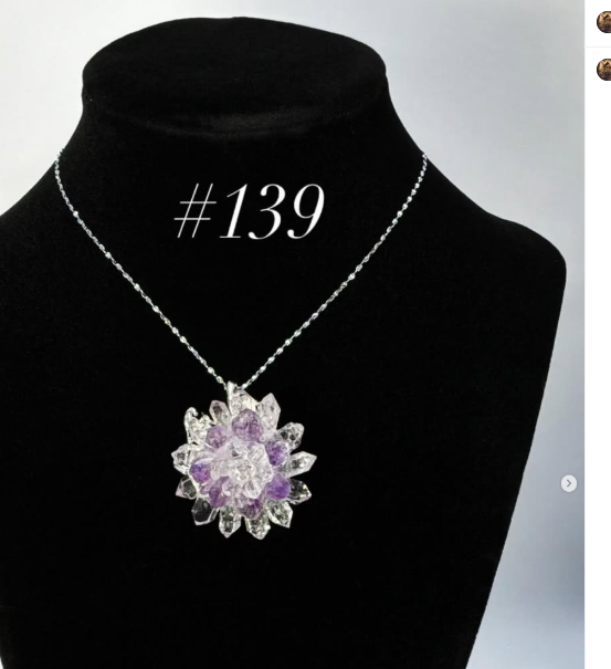 Amethyst & Clear Quartz Pendant