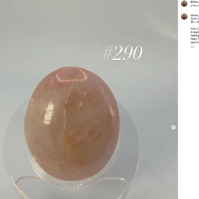 Pink Calcite Bath Crystal
