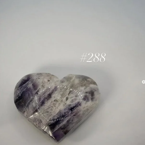 Chevron Amethyst Heart Bath Crystal