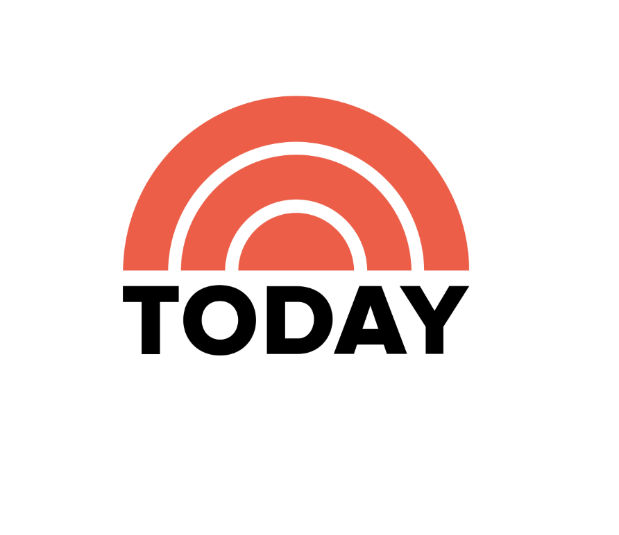 The logo features a red semi-circular rainbow with three bands, above the bold, black word "TODAY" on a white background.
