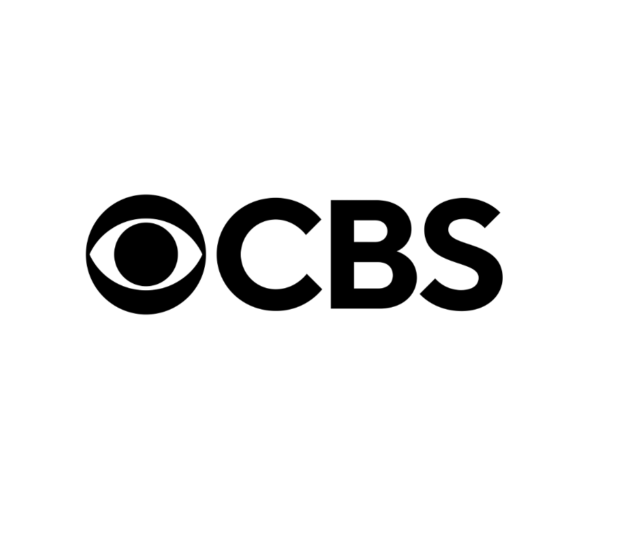 Black CBS logo on a white background.