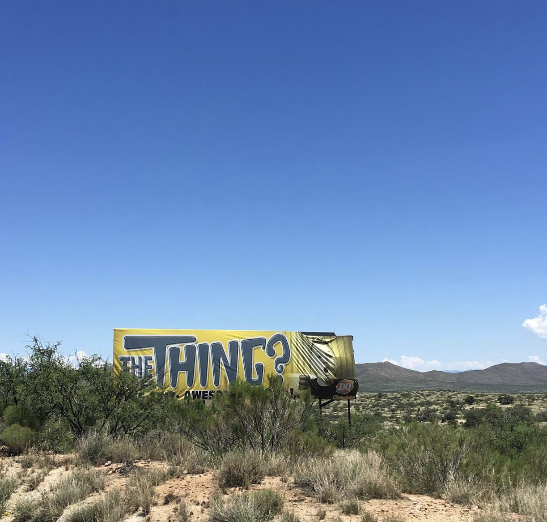 July 22, 2016 - 

THE THING Another Roadside Attraction #sfpwroadtrip @katebreakey_artist #mvsontheroad