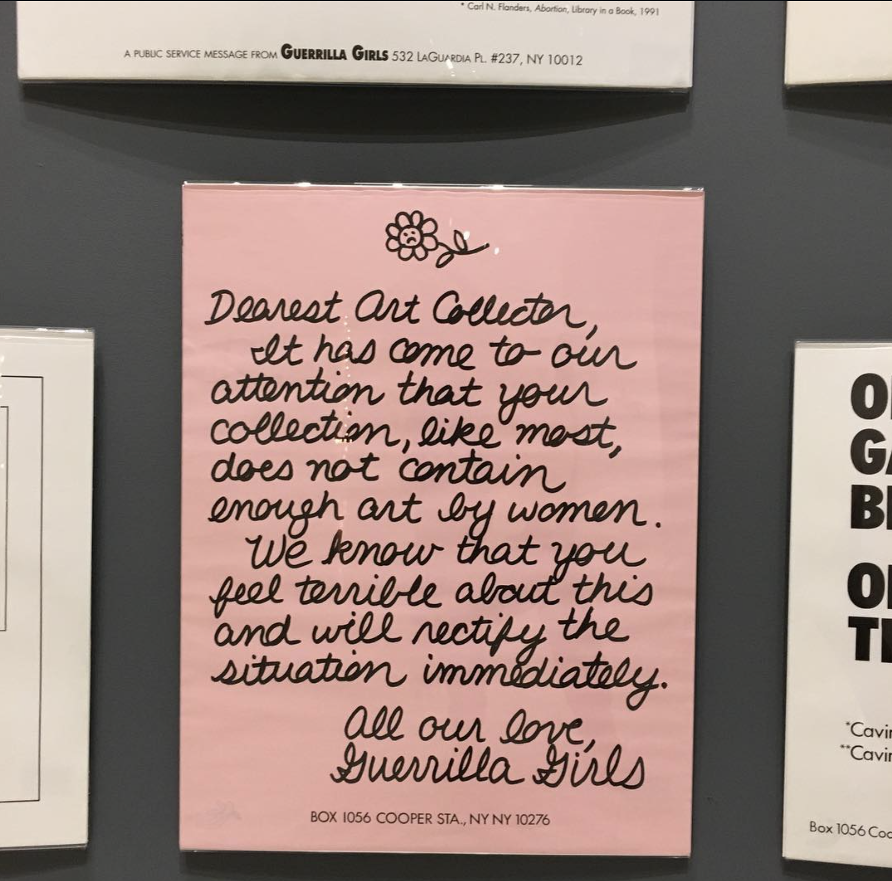 August 22, 2016 - 

@guerrillagirls at WAC "Art at The Center: 75 Years of Walker Collections" A wonderfully informative summary of collection strategy and community engagement at the Walker Art Center. Exhibitions and performances at WAC, concerts a