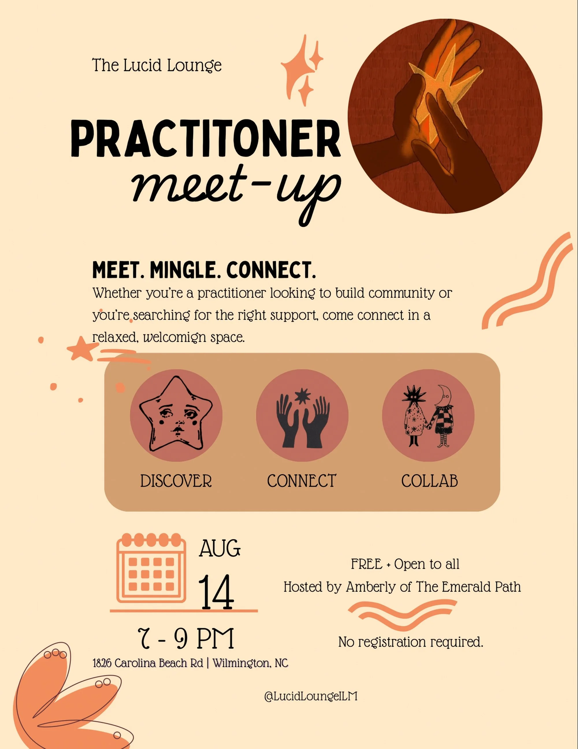 Calling all practitioners, healers, space-holders &amp; anyone searching for the right support. ✨

Come meet the humans behind the healing work, discover new modalities, dream up collaborations and build genuine community in a relaxed, welcoming spac