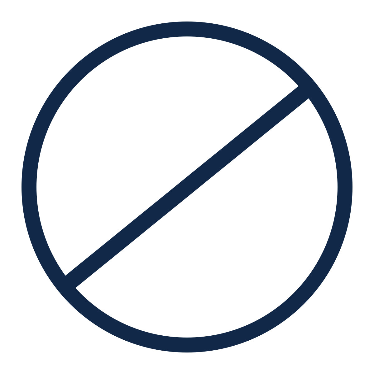 No image content available, only a blue circle with a slash through it, indicating prohibition or restriction.