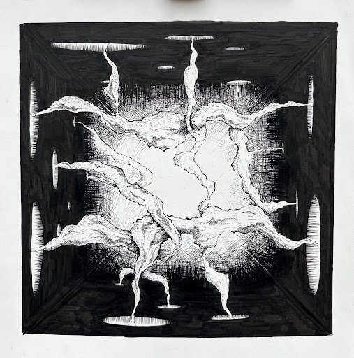 "The Void"
Ink on Paper
11"x11"
2024