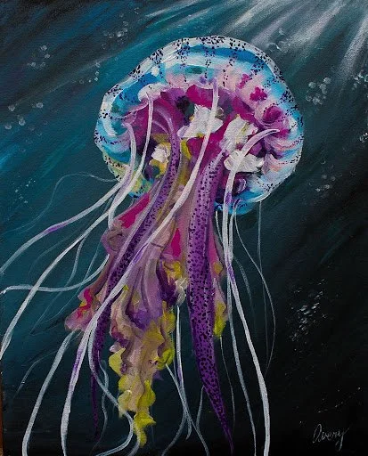 "Mauve Stinger"
Acrylic on Canvas
20"x16"
June 2023