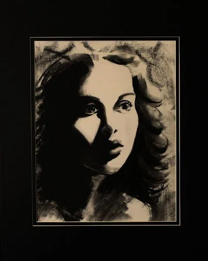 "Gazing"
Compressed Charcoal on Paper
18"x11"
December 2023