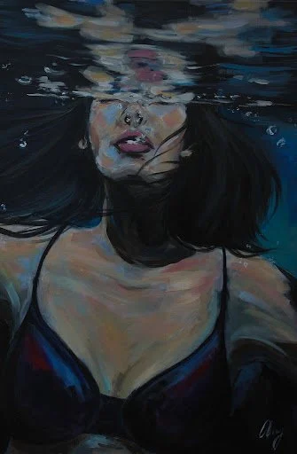 "Night Swim"
Acrylic on Canvas
36"x24"
July 2023