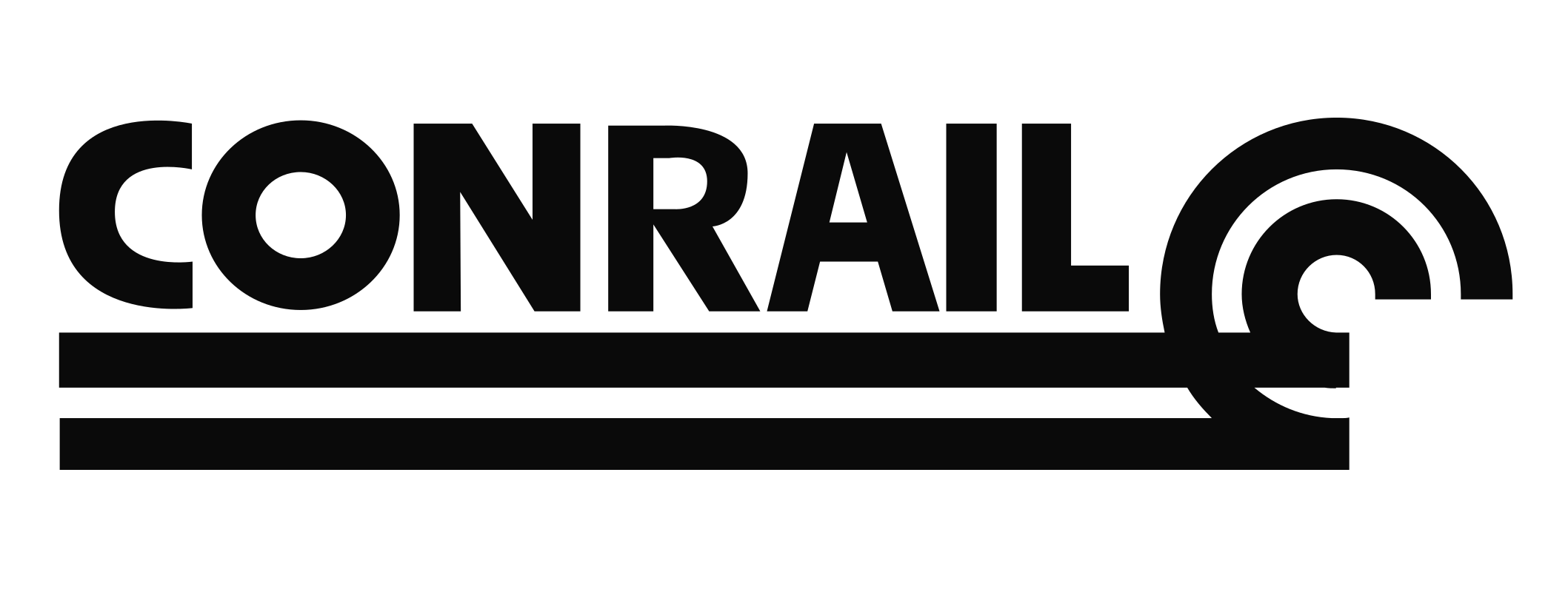 Coral Queen cruise ship logo with stylized text and a rainbow arc.