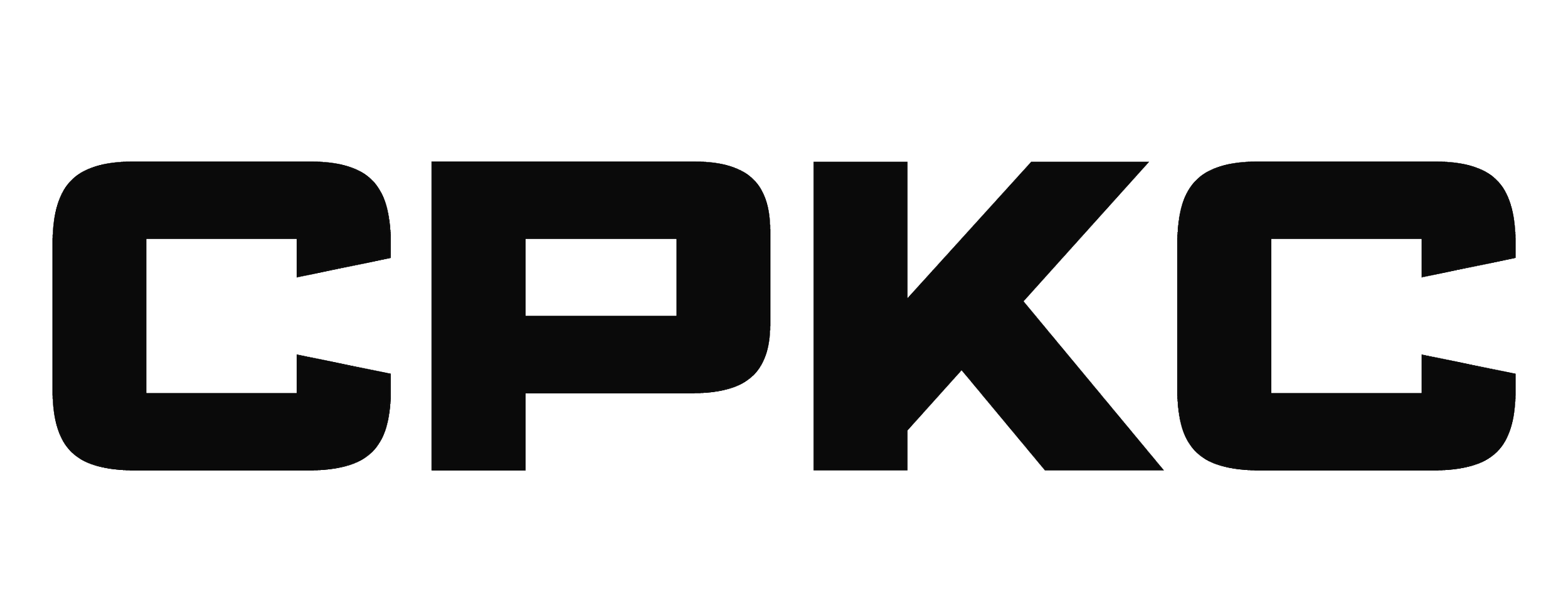 The CPK logo in black with outlined white borders.