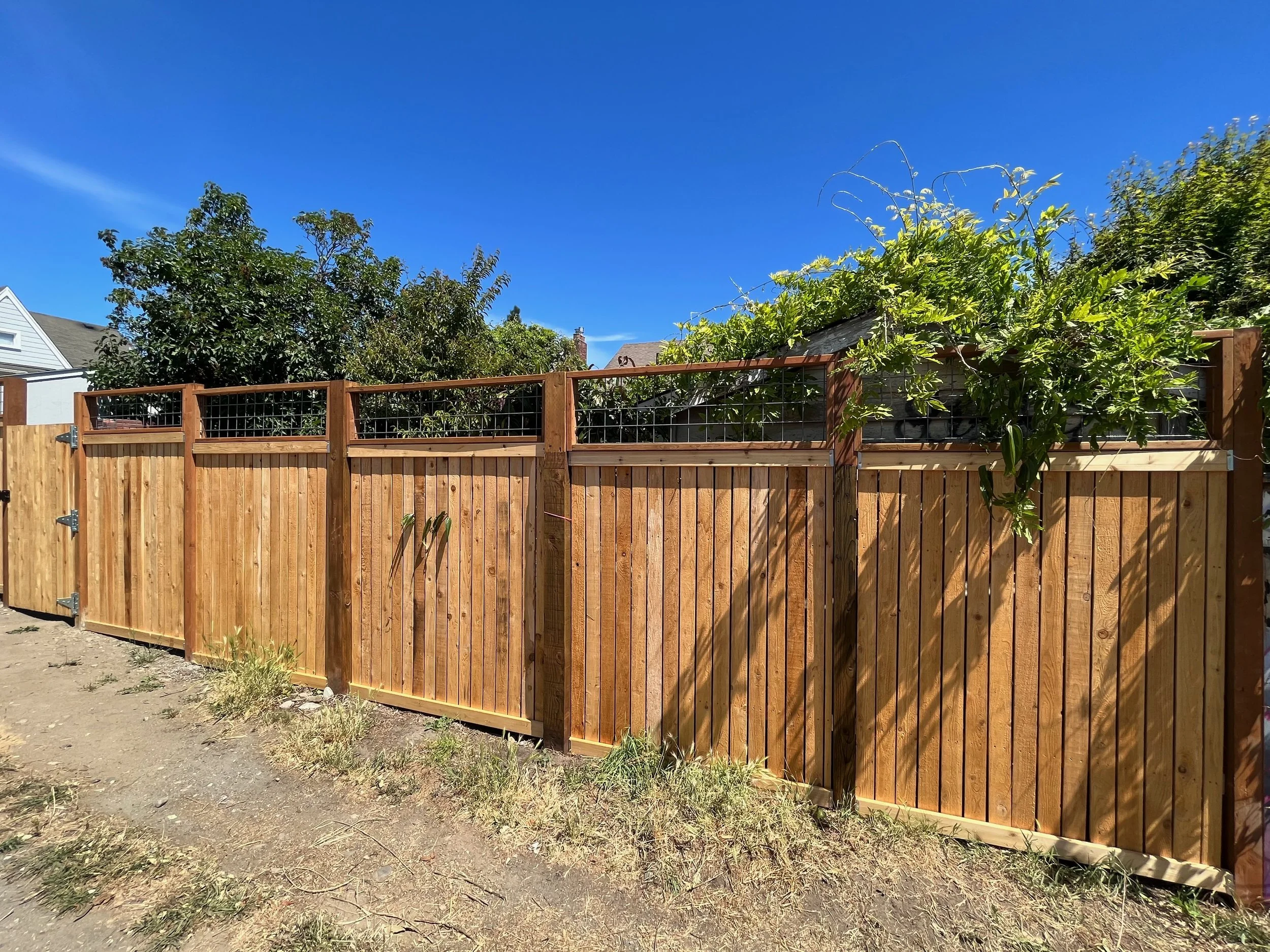 After Photo: Back Fence Replacement an d Swing Gate Install (photo 1)