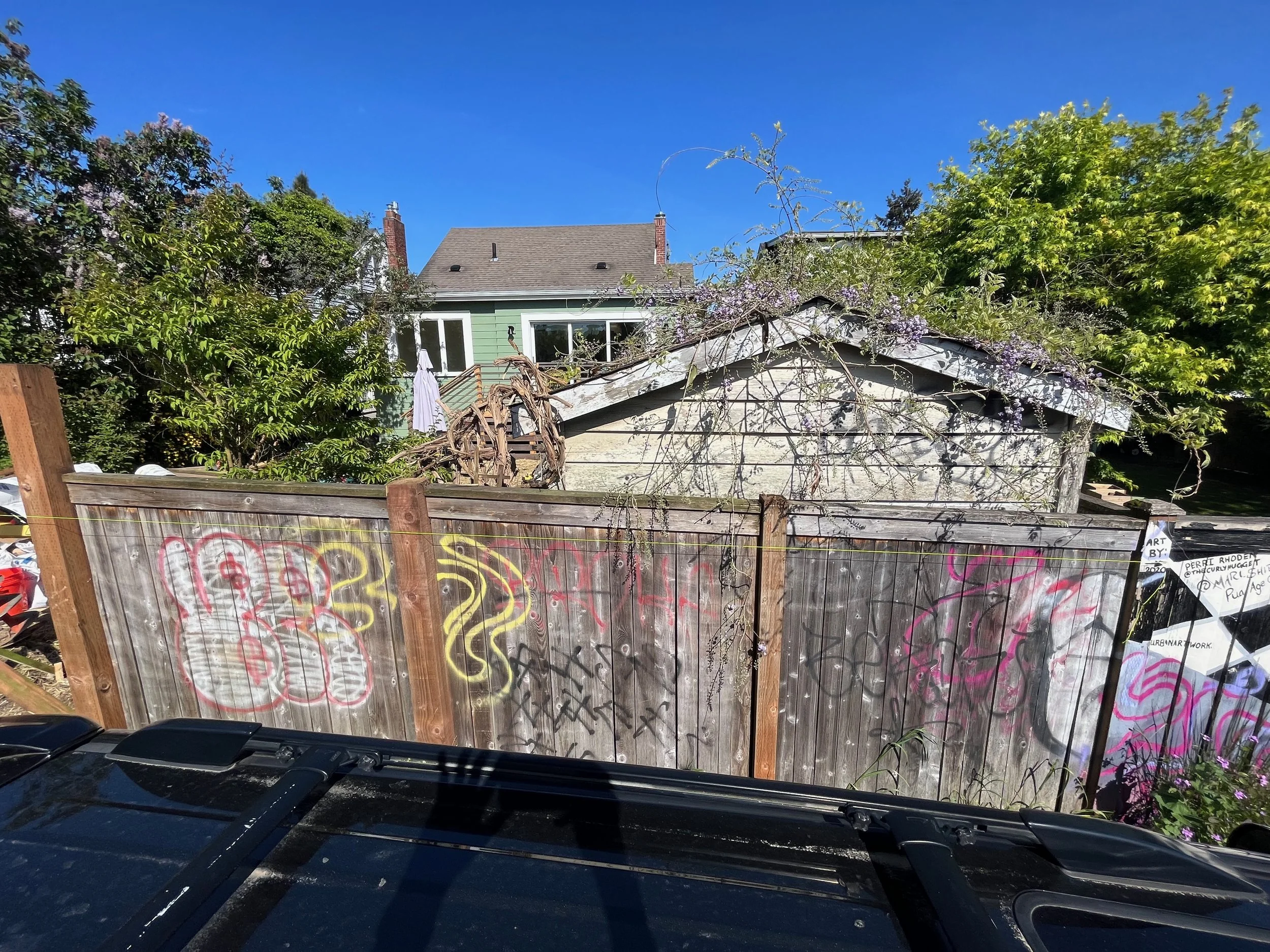 Before Photo: Back Fence Replacement