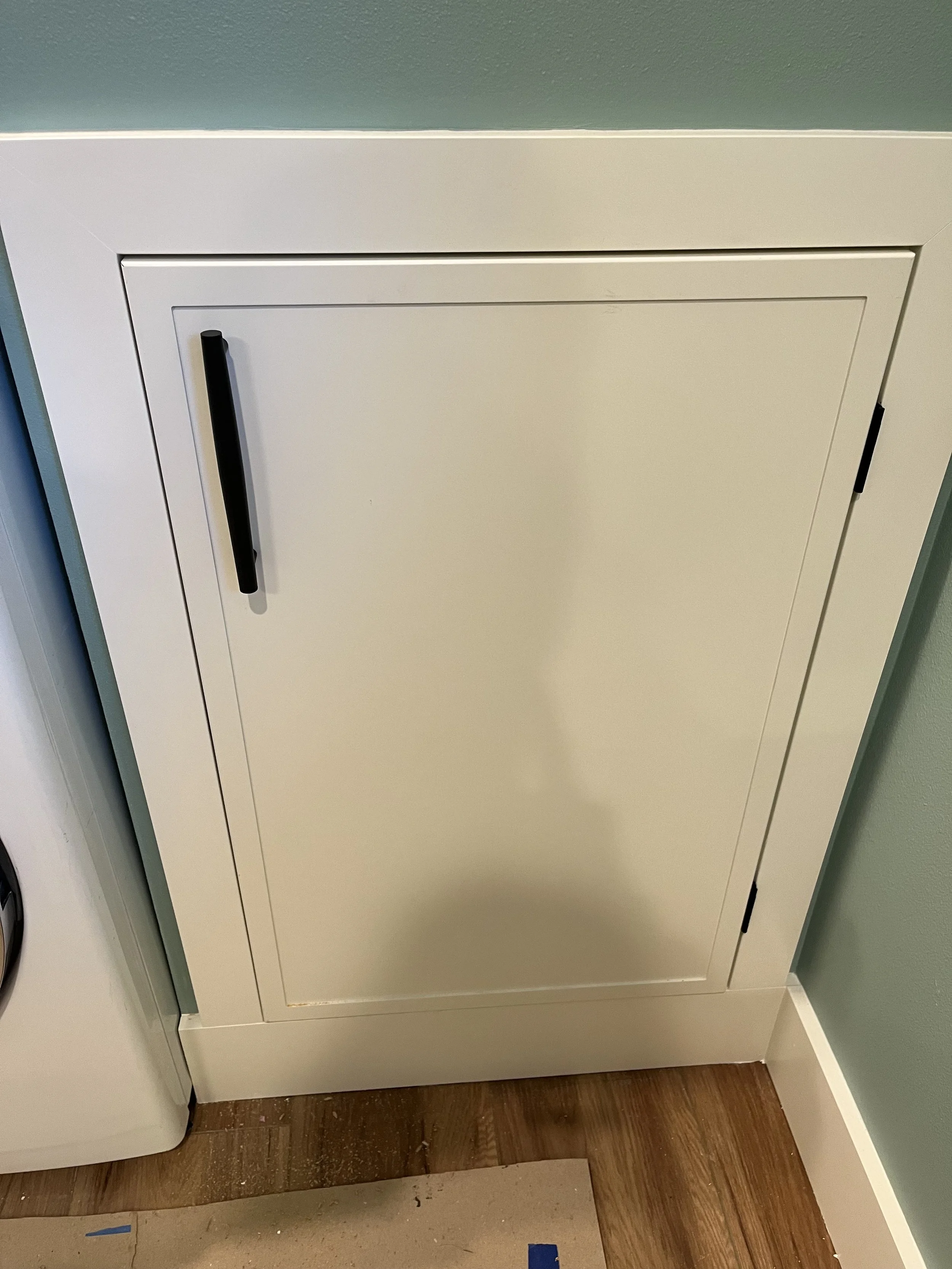 Crawl Space Door Install (w/ hardware and trim)