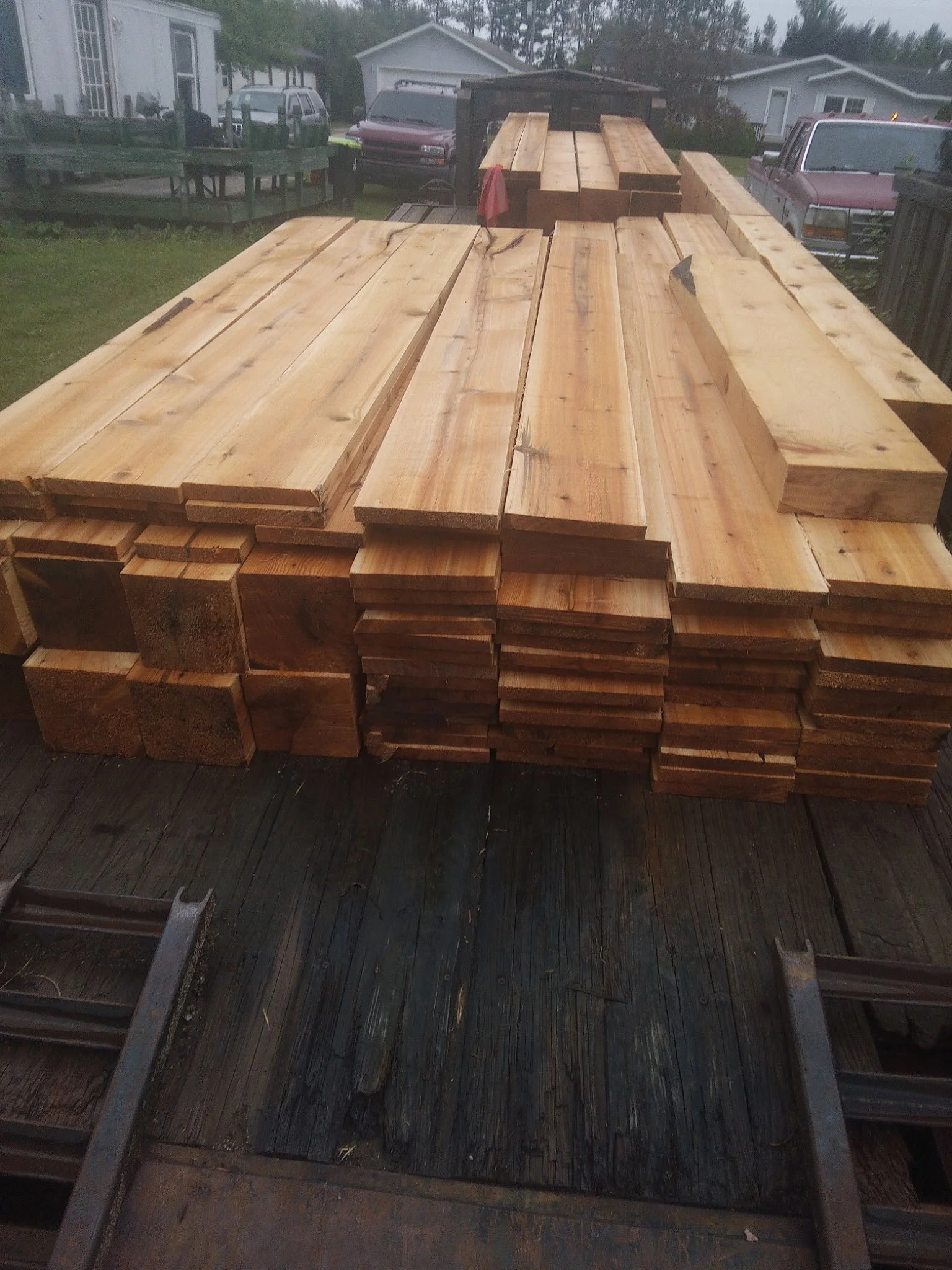 Fresh cut lumber from Upper Peninsula