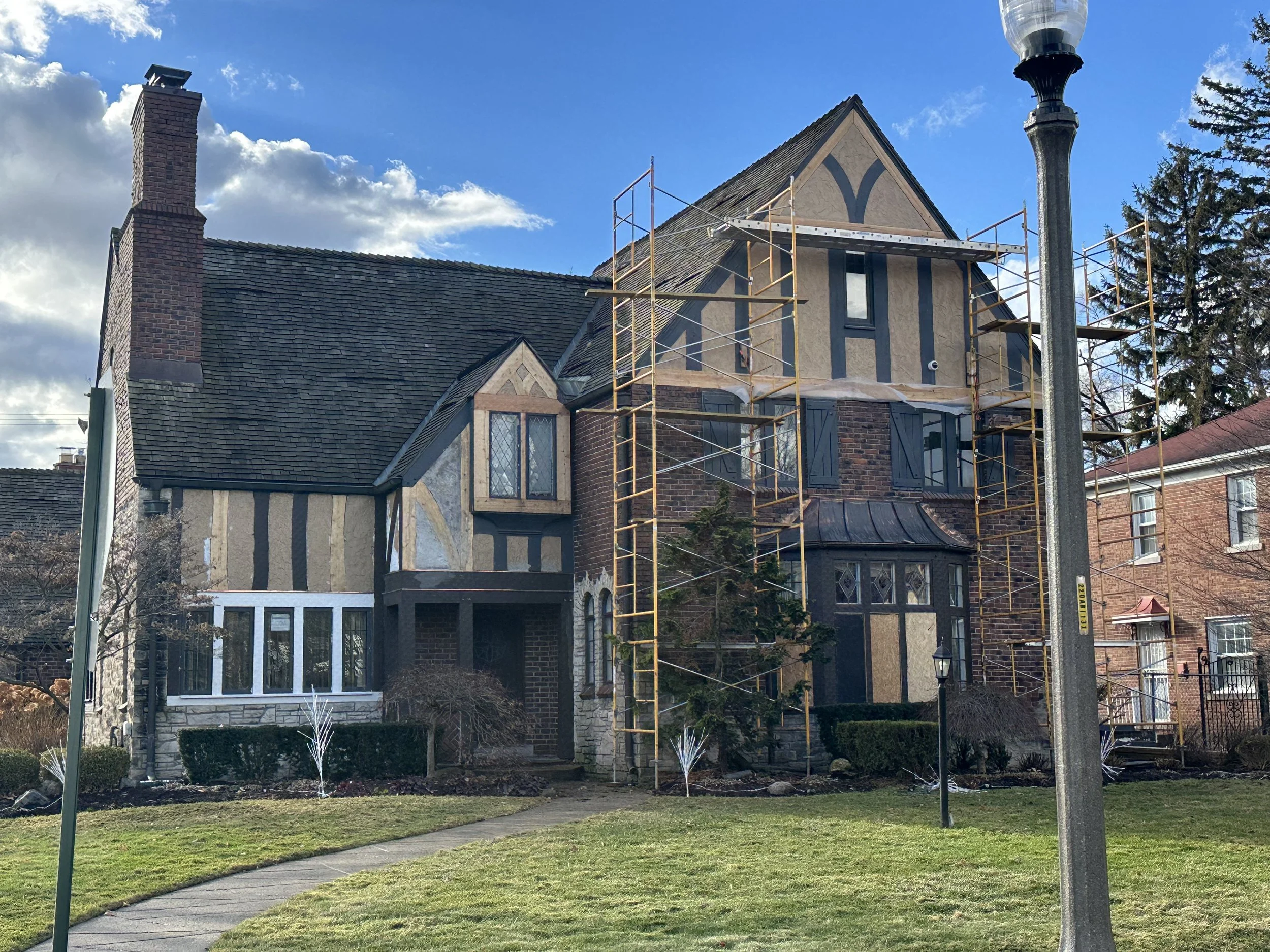 Façade in Progress
