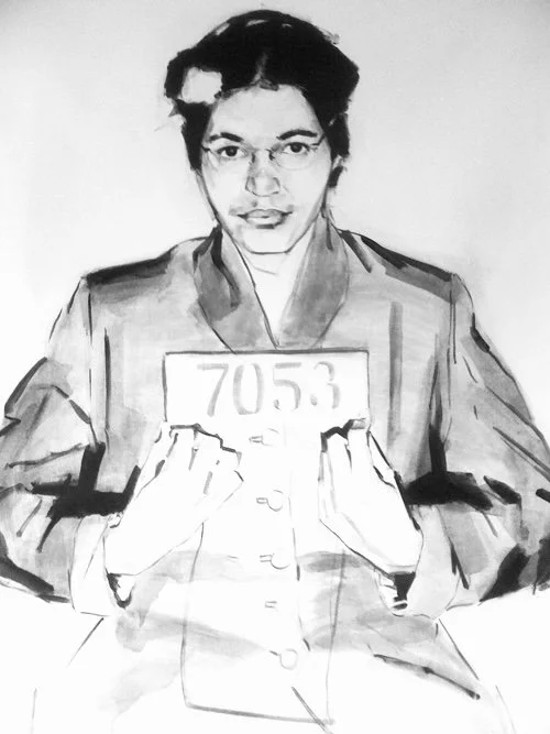 Rosa Parks, acrylic on canvas, 48_ x 60_ 2010 .jpg