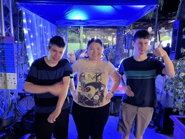 Young Adults group at the Autism Concert