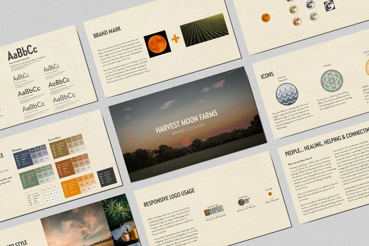 43 Degrees North Design, Harvest Moon Farms Brand Identity