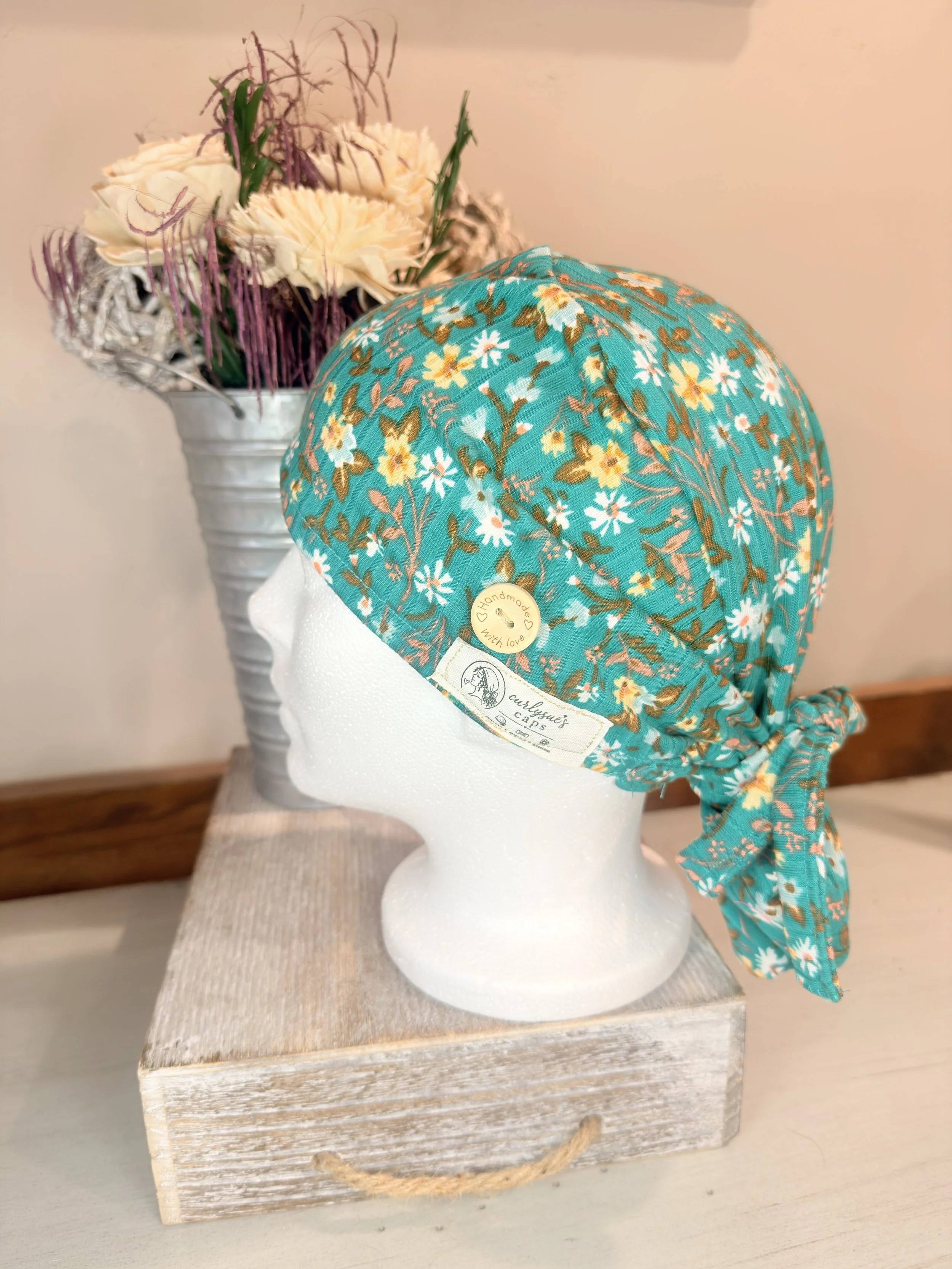 Green and yellow floral