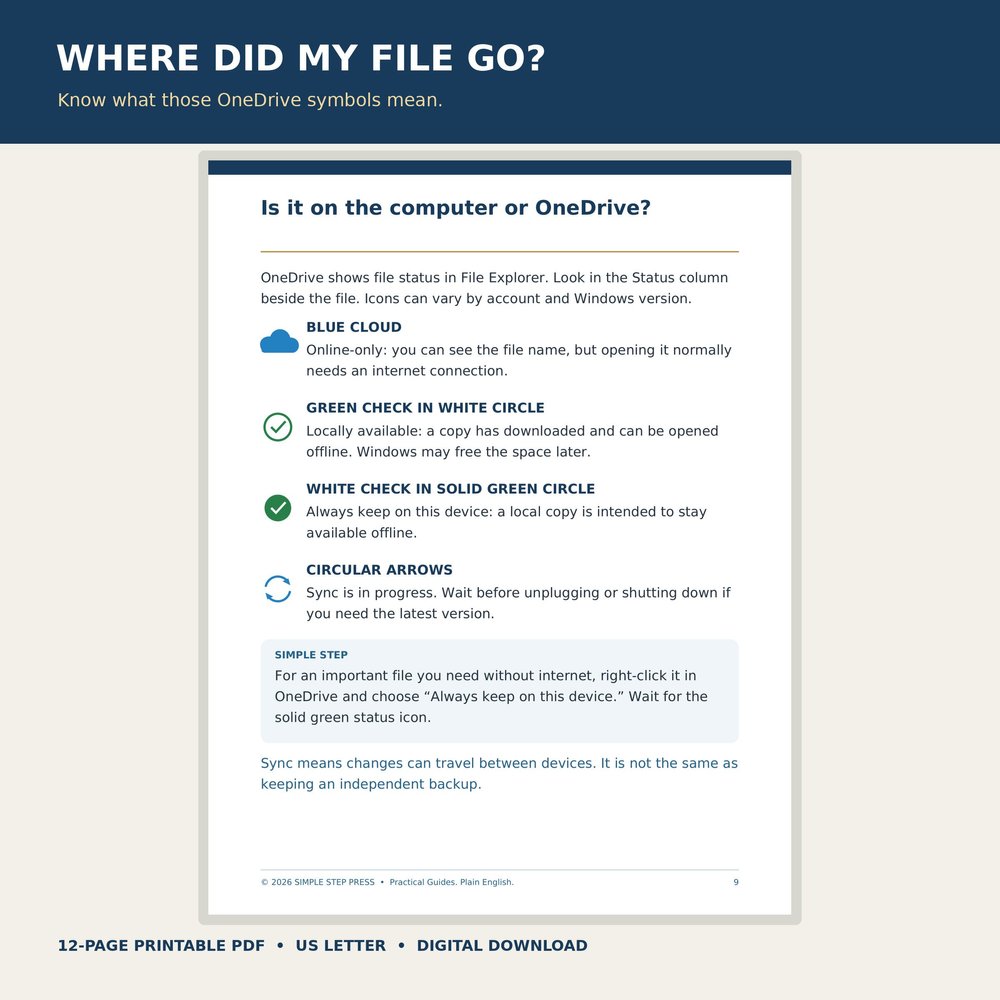 Where Did My File Go? printable Windows guide preview