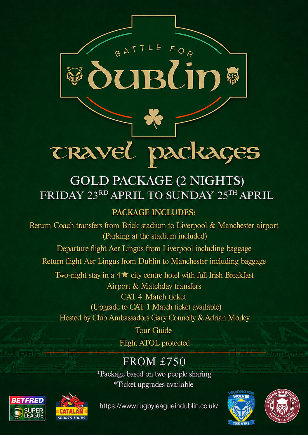 WIGAN WARRIORS GOLD PACKAGE