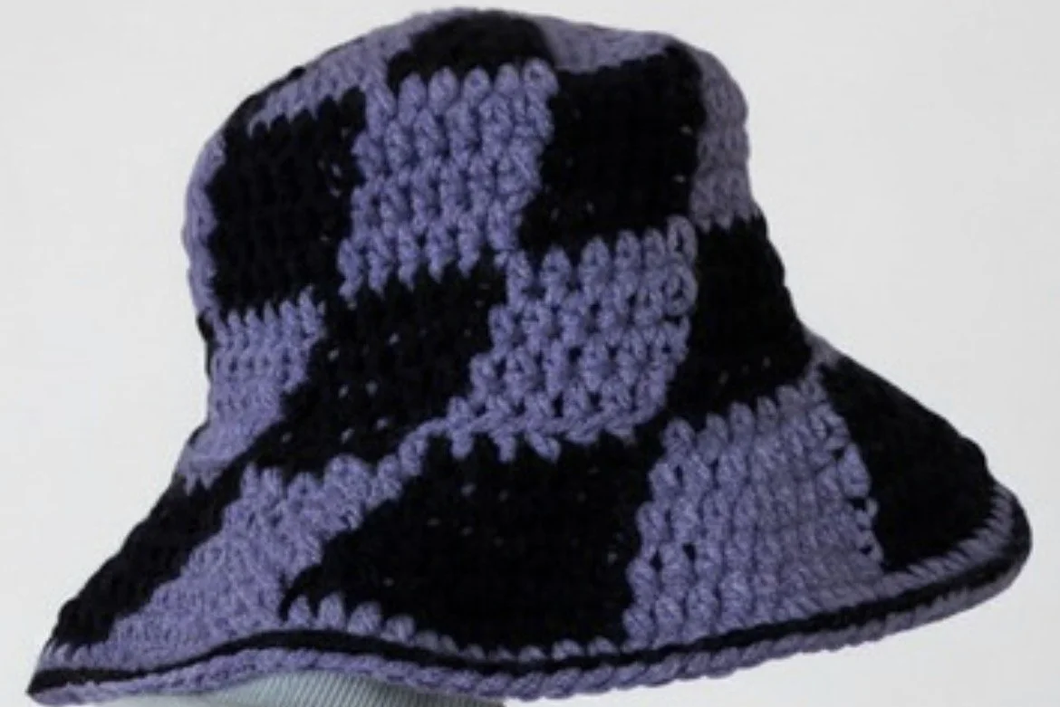 Checker Print Bucket Hat