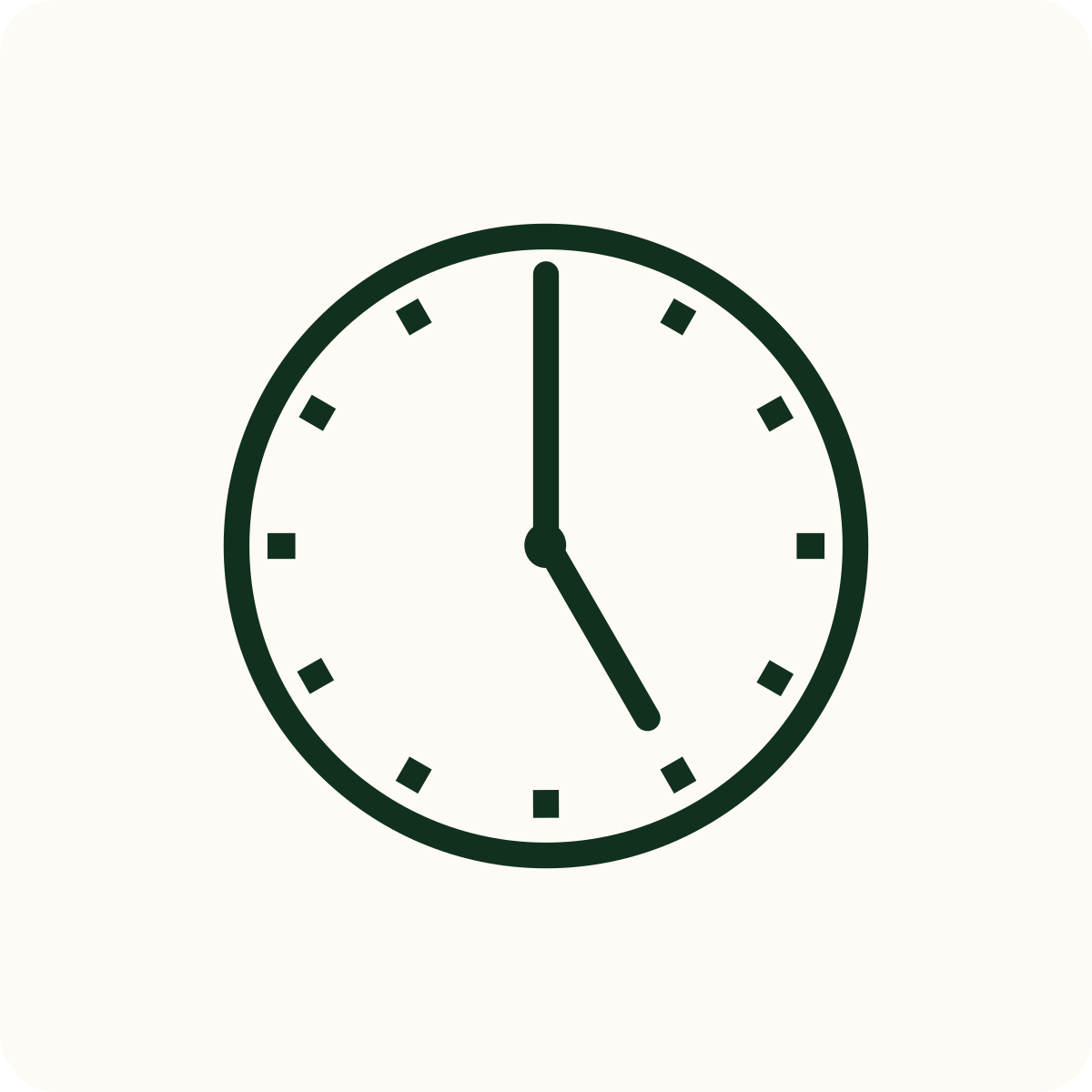 Clock showing 12:25.