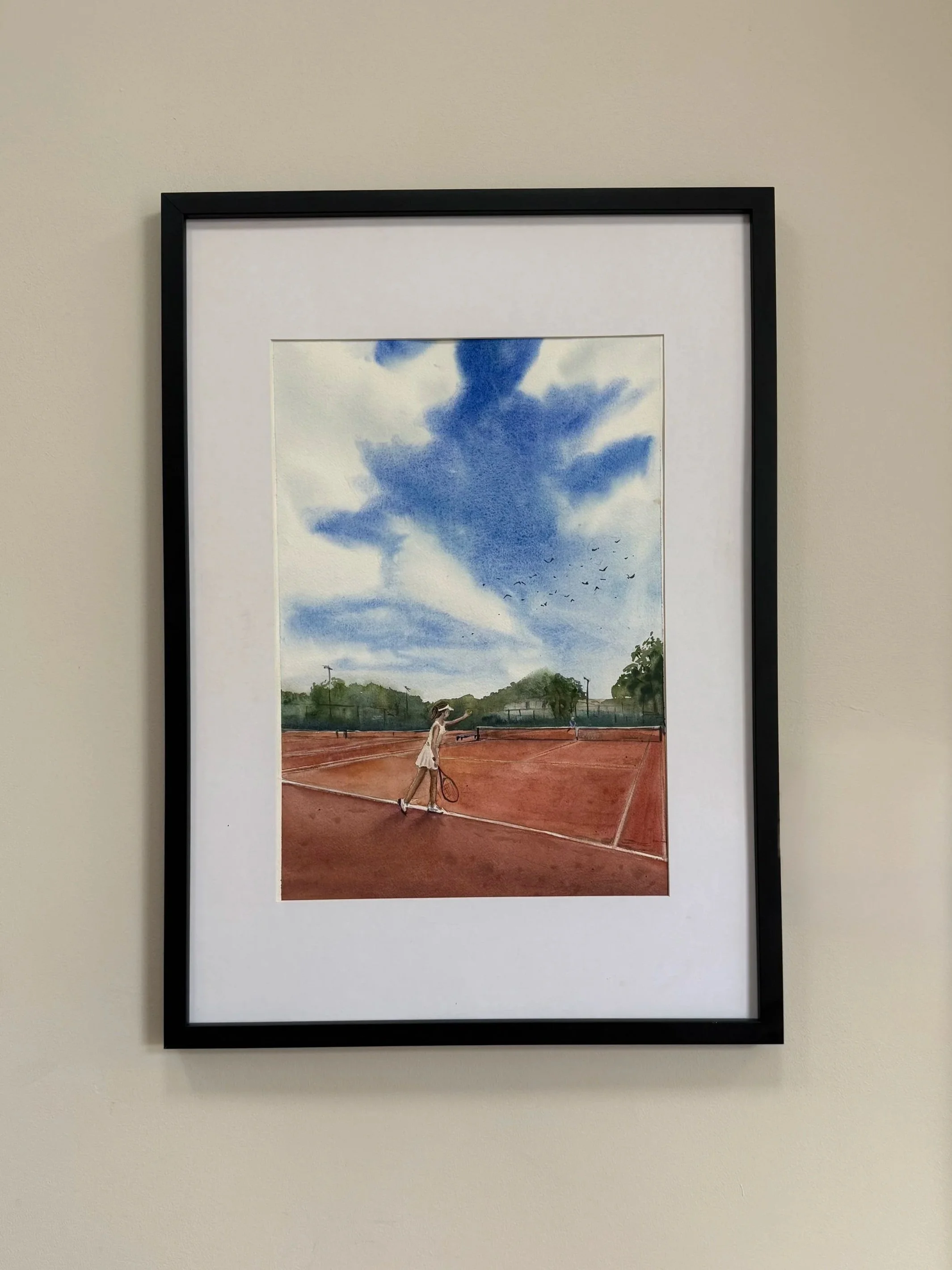 Before the Serve shown in its frame