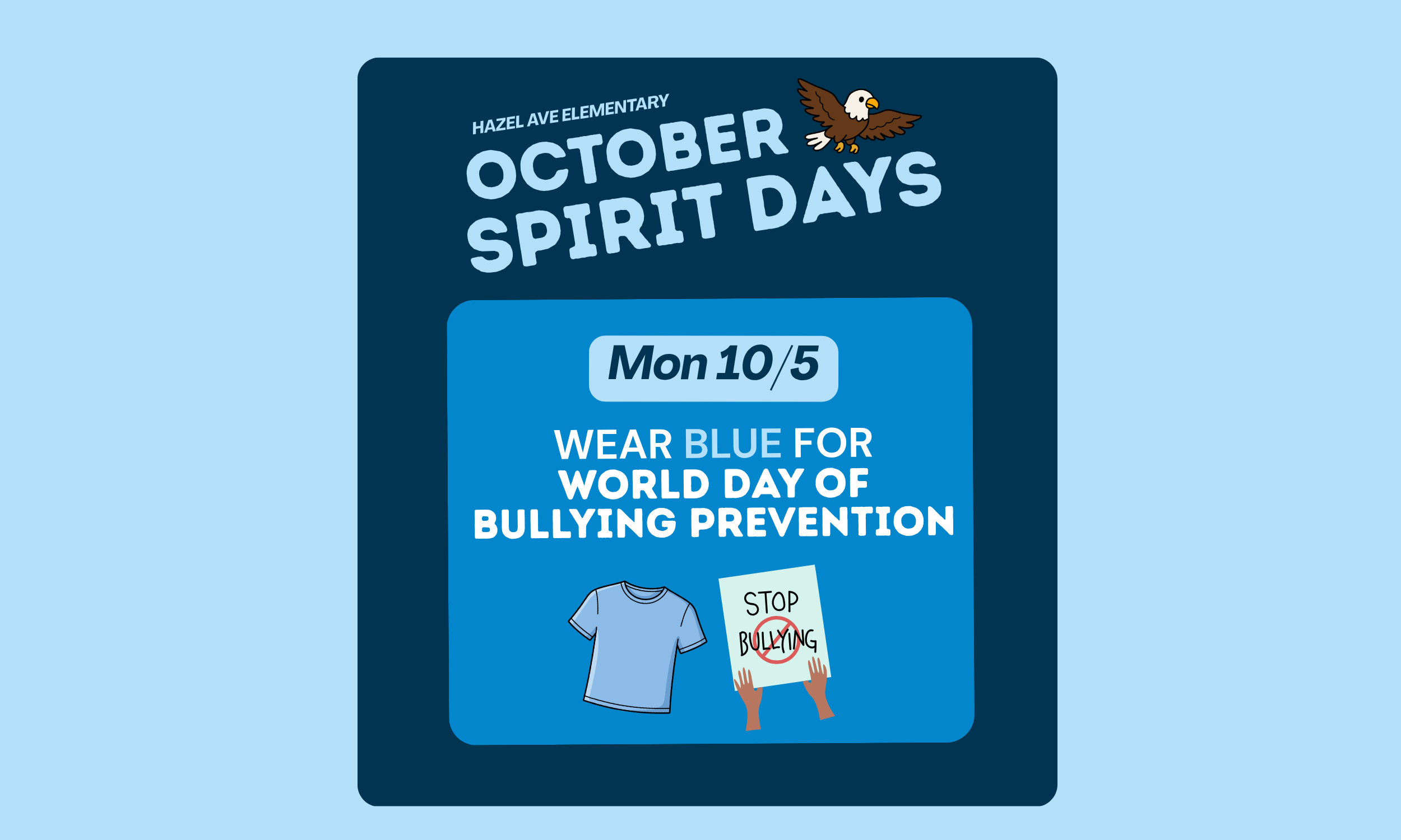 Spirit Day: Wear Blue for World Day of Bullying Prevention