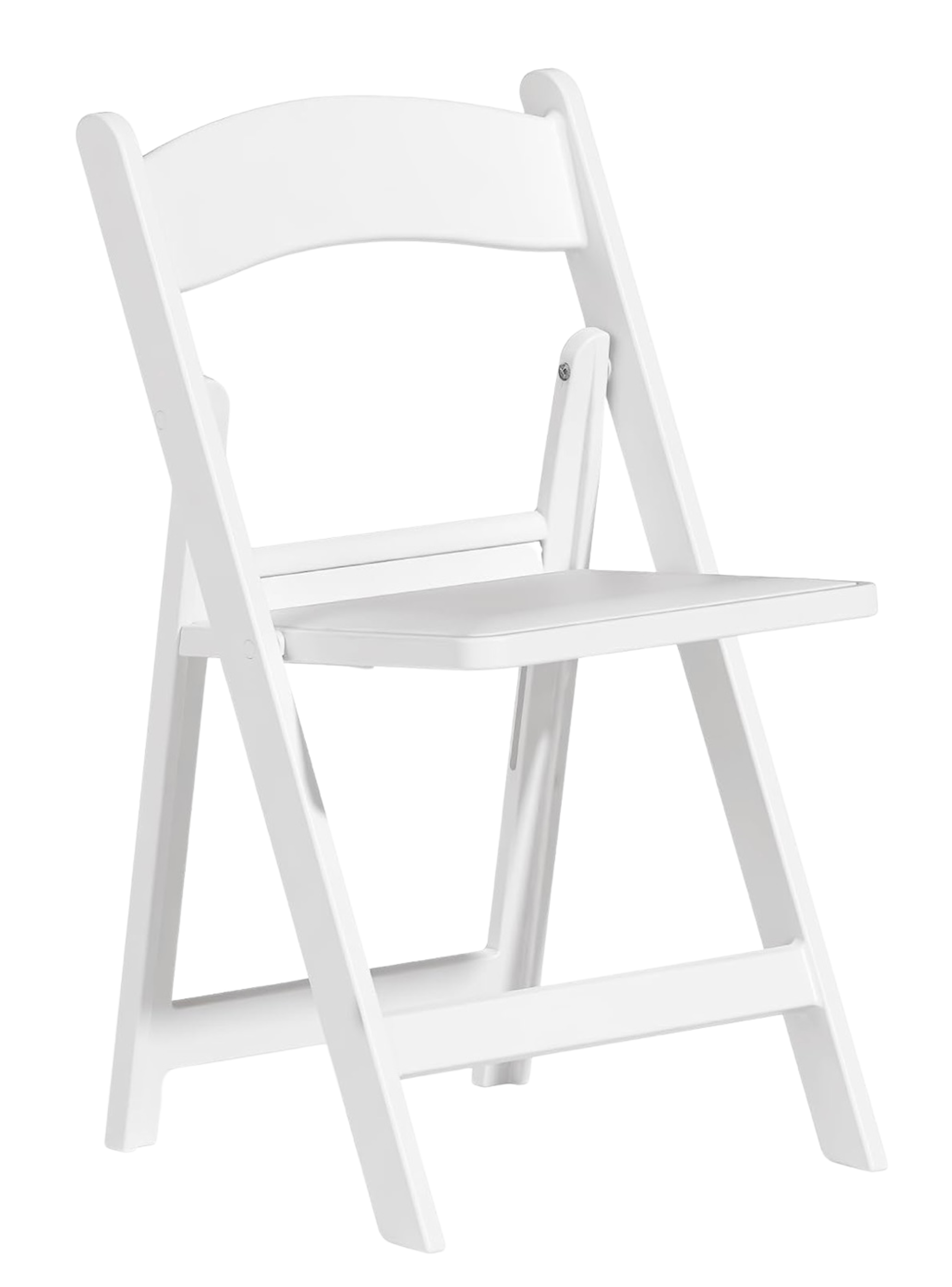 White Resin Padded Chair