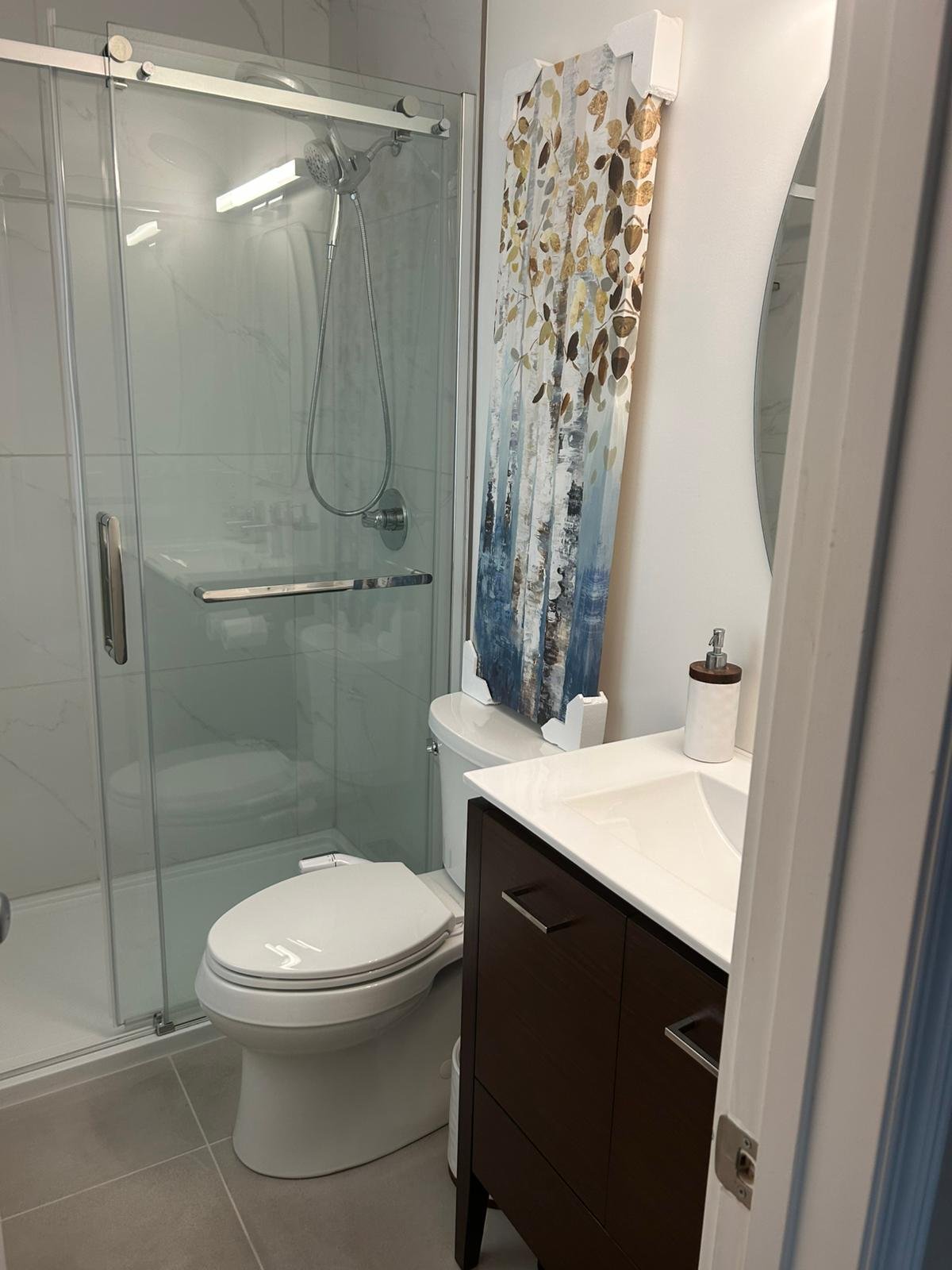 Modern bathroom remodel