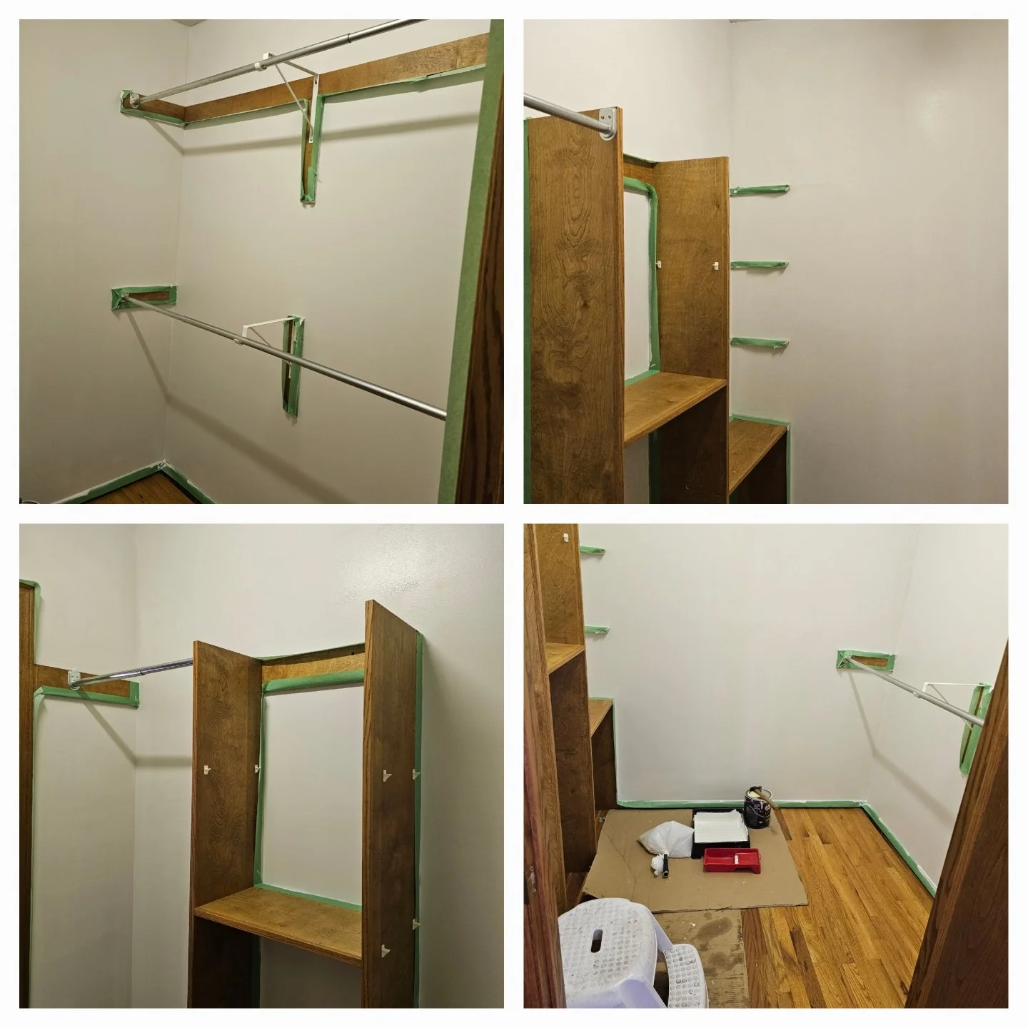 Process of walk-in closet renovation