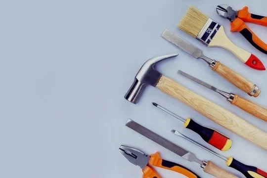 Tools, supplies, and equipment to complete handyman repairs, maintenance, renovation and remodels