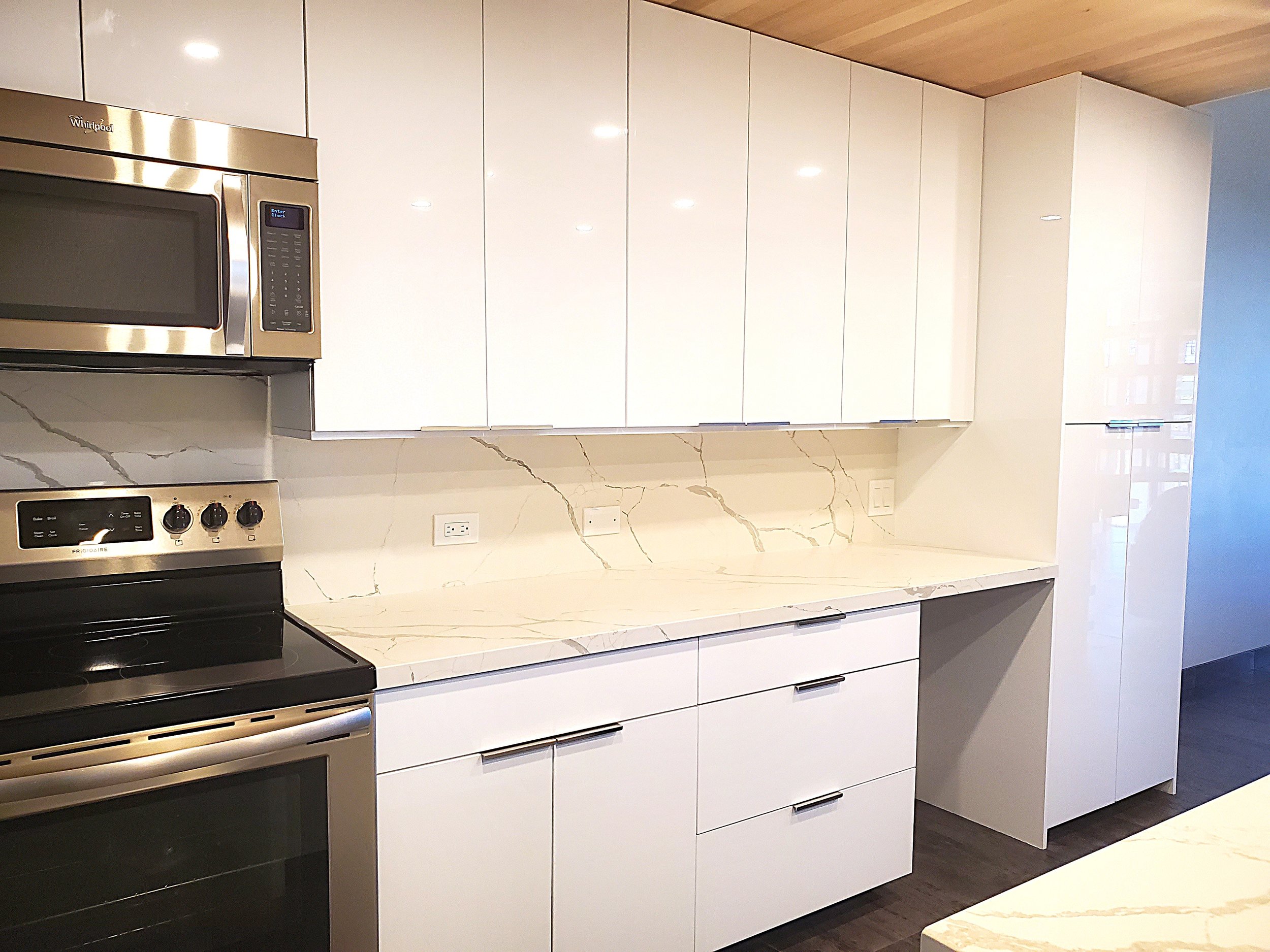 Kitchen Remodel: custom cabinets and granite countertops and backsplash