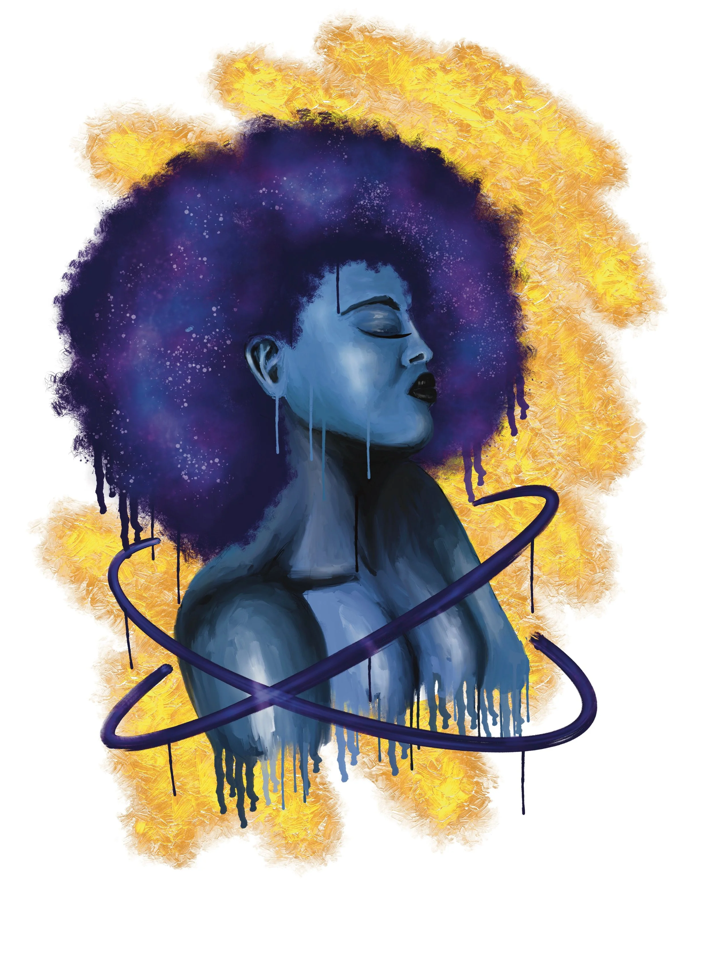 Blue Beauty, 2021 
Digital art