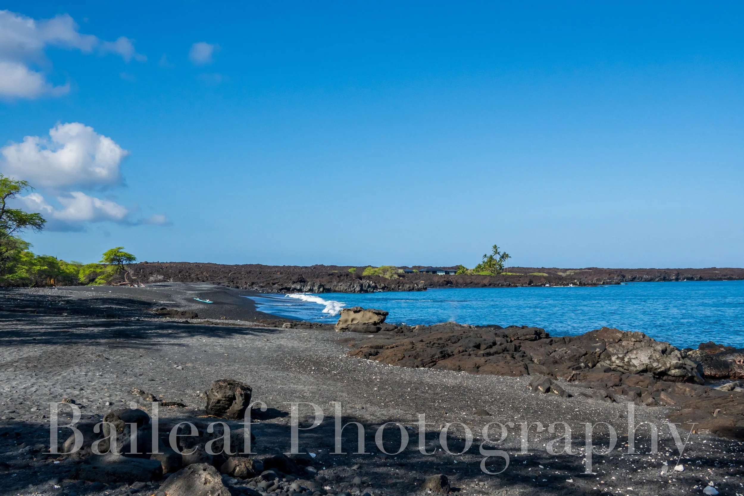 Hawaiian Black Sand Beach 2