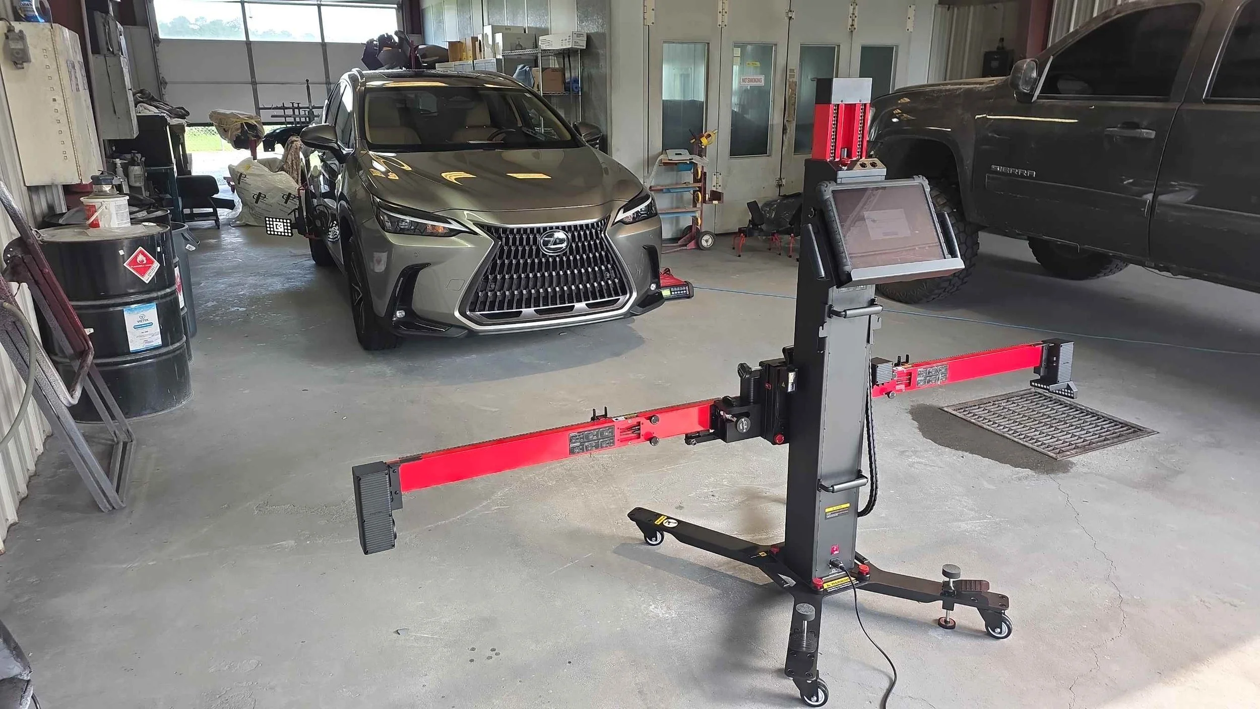 2023 Lexus NX 350 with Autel MaxiSys IA700 calibration equipment