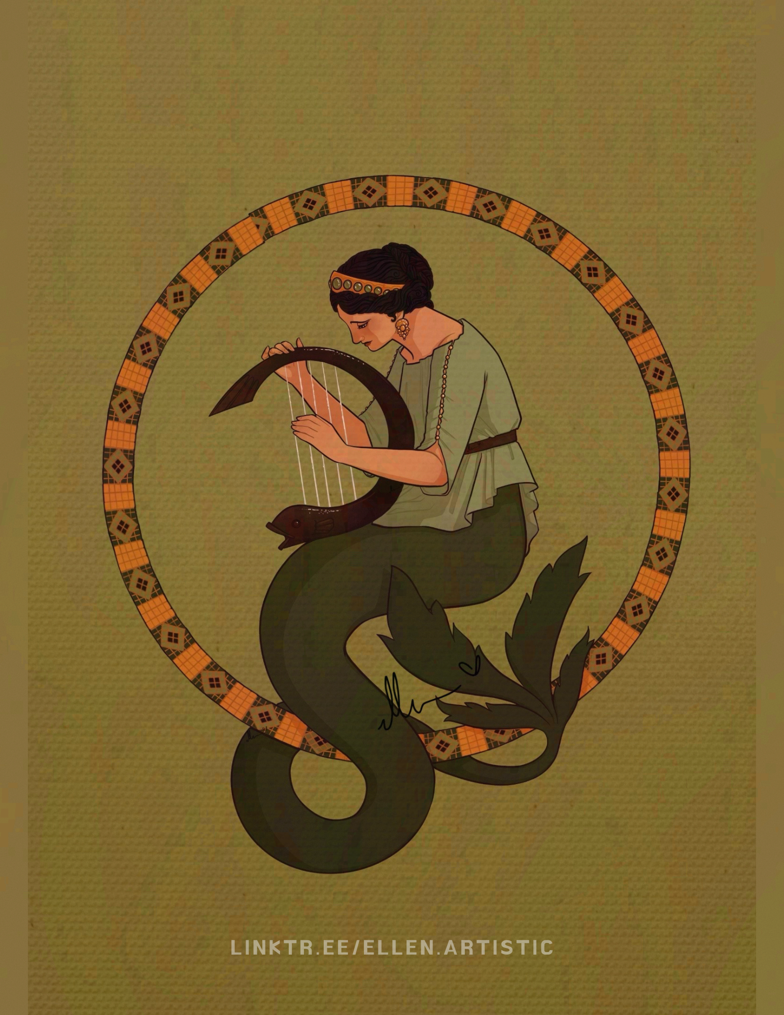 Ancient Roman Mermaid