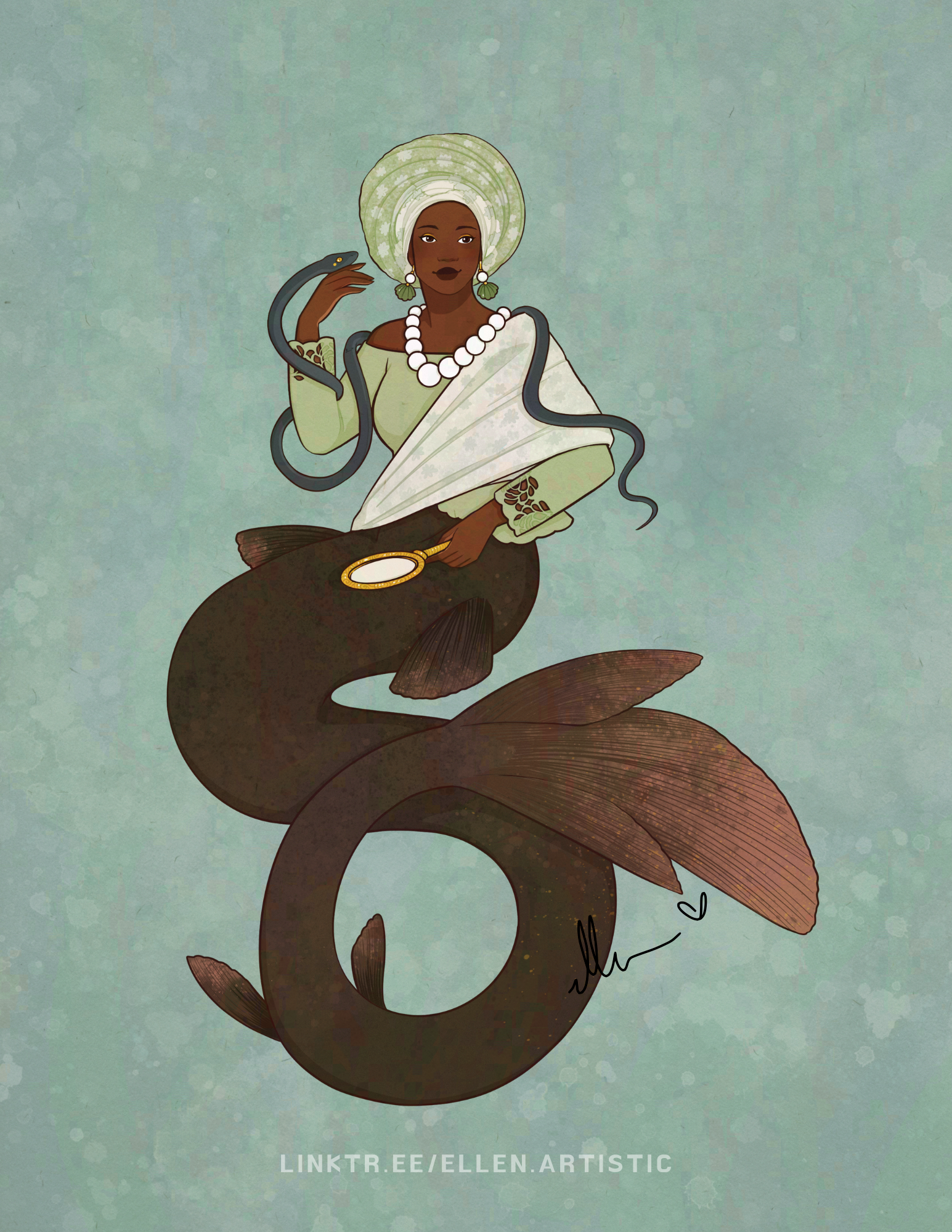 A Nigerian inspired mermaid!