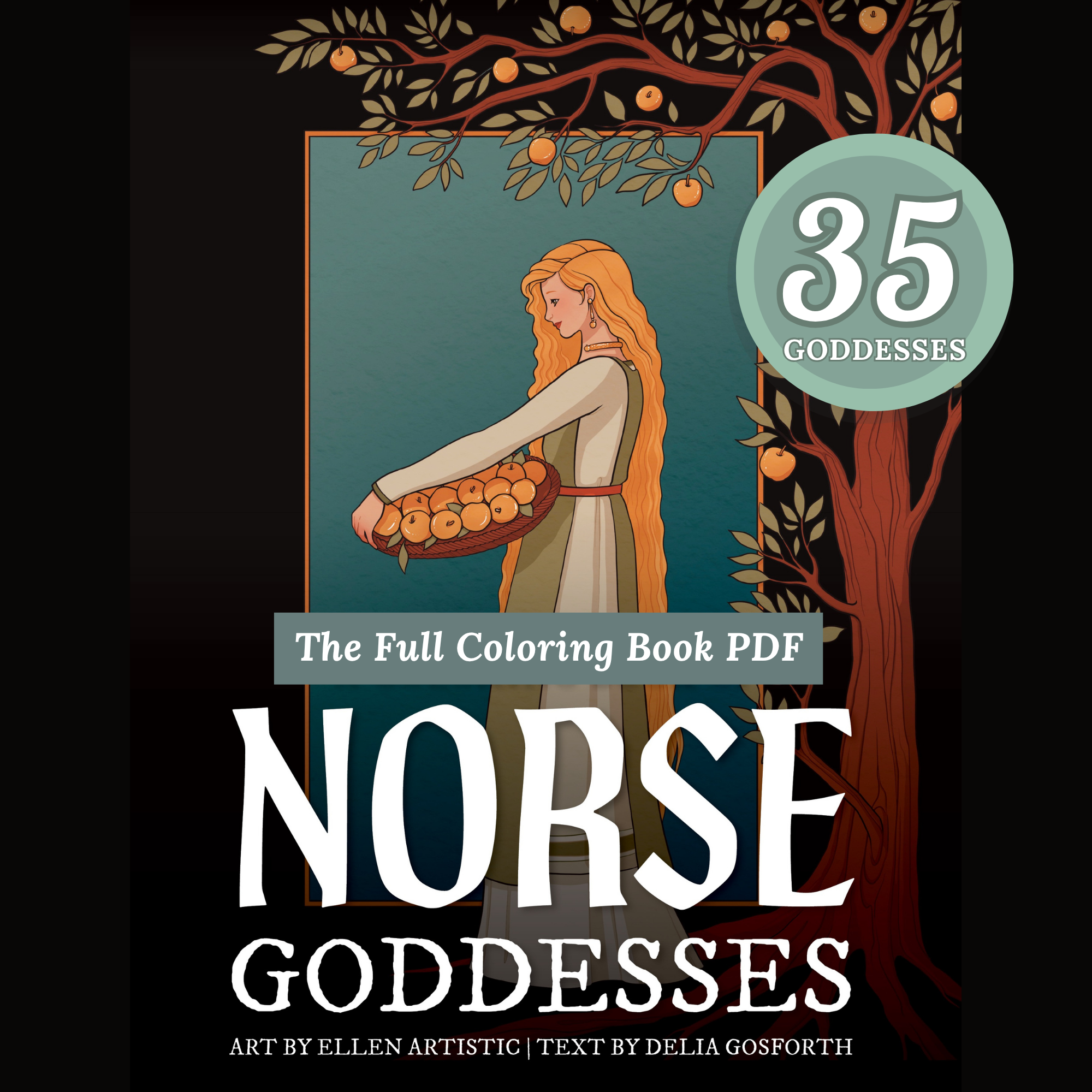 A (PDF) Colouring Book of Norse Goddesses