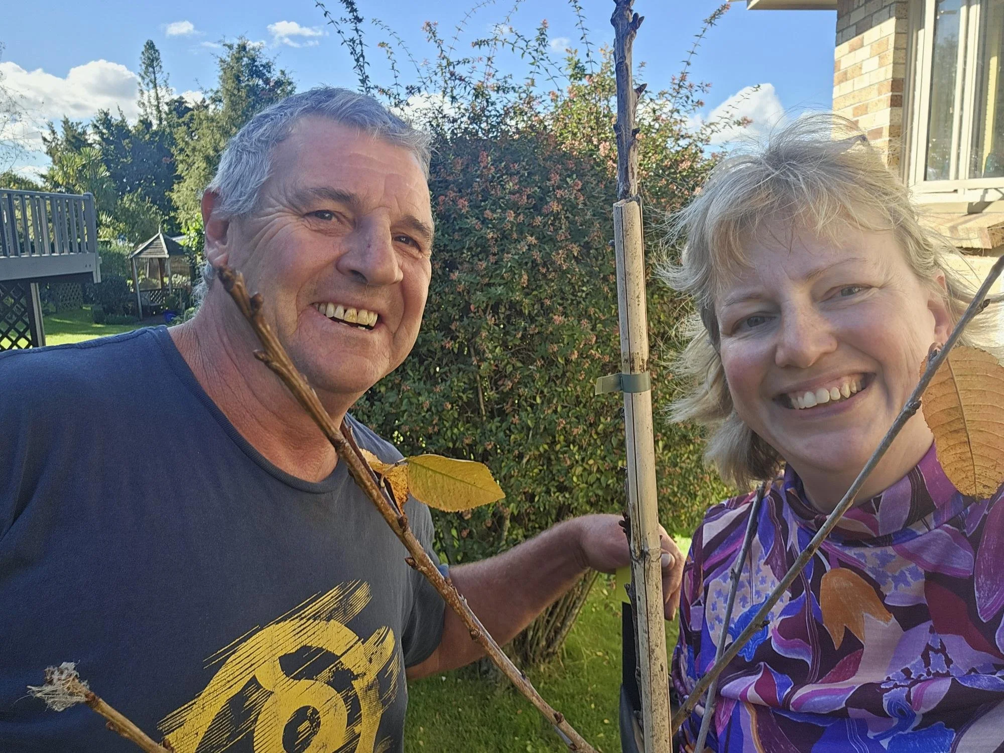 A portrait of Auto and Mary, the owners of On the Map.